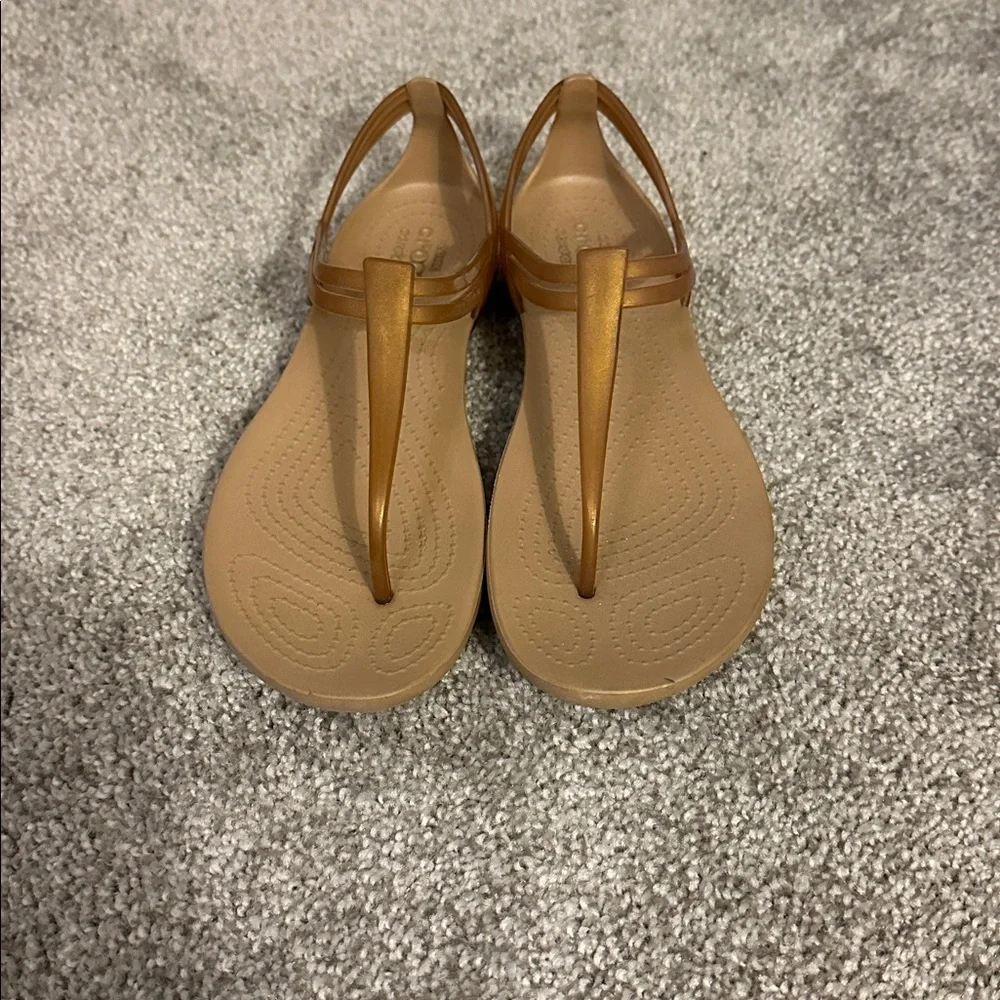 CROCS Brown Sandal Flats - Picture 7 of 10